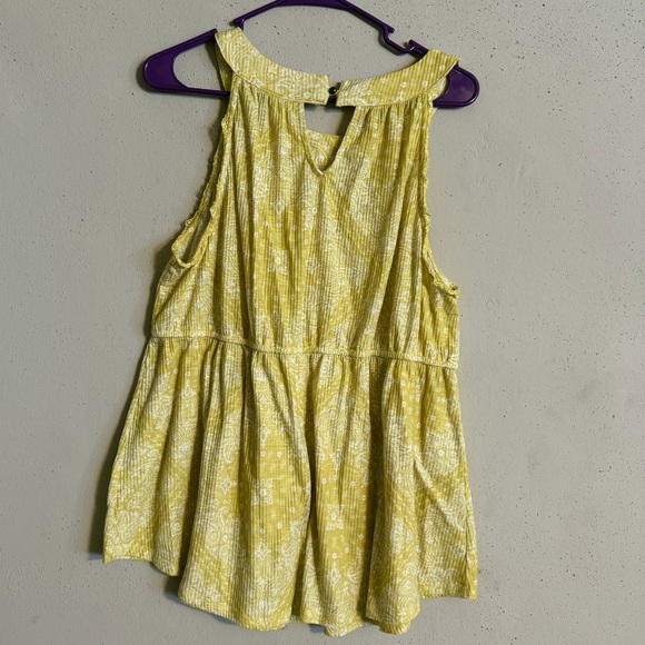 Cato Tank - Size 18/20 - Green/Yellow Sleeveless Top - Picture 3 of 4